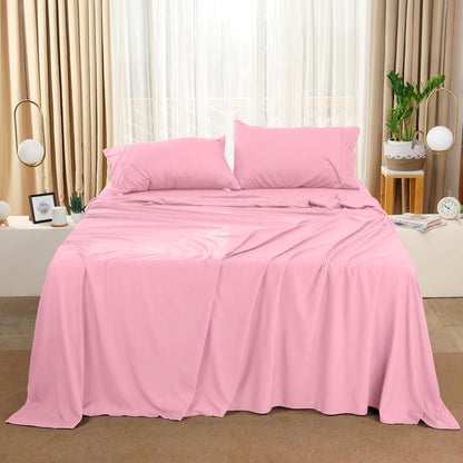 Utopia Bedding Queen Bed Sheet Set - 4 Piece Bedding - Soft Brushed Microfiber Fabric - Shrinkage & Fade Resistant - Easy Care (White) - PuriLite