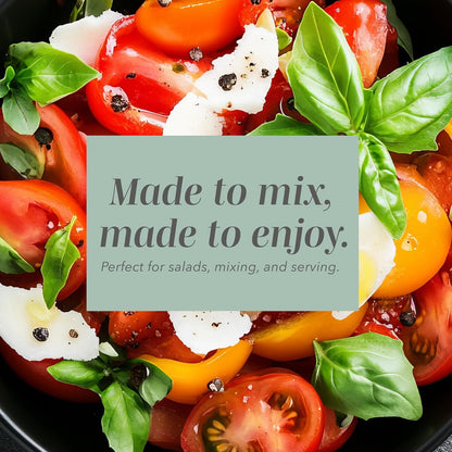 COOK WITH COLOR Mixing Bowls with TPR Lids - 12 Piece Plastic Nesting Bowls Set Includes 6 Prep Bowls and 6 Lids, Microwave Safe Mixing Bowl Set (Mint) - PuriLite