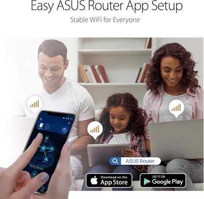 ASUS AC1750 WiFi Router (RT-AC65) - Dual Band Wireless Internet Router, Easy Setup, Parental Control, USB 3.0, AiRadar Beamforming Technology extends Speed, Stability & Coverage, MU-MIMO - PuriLite