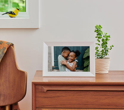 Aura Aspen 12" Digital Photo Frame - Black with Paper Mat - PuriLite