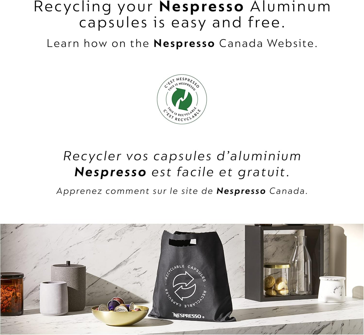 Nespresso Vertuo Next Coffee and Espresso Machine by Breville with Aeroccino Milk Frother - Light Grey - PuriLite