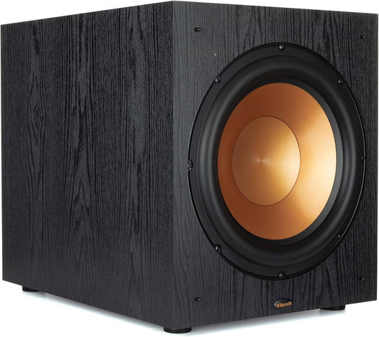 Klipsch Synergy Black Label Sub-120 12” Front-Firing Subwoofer with 200 Watts of Continuous & 400 watts of Dynamic Power, and Digital Amplifier for Powerful Home Theater Bass in Black - PuriLite