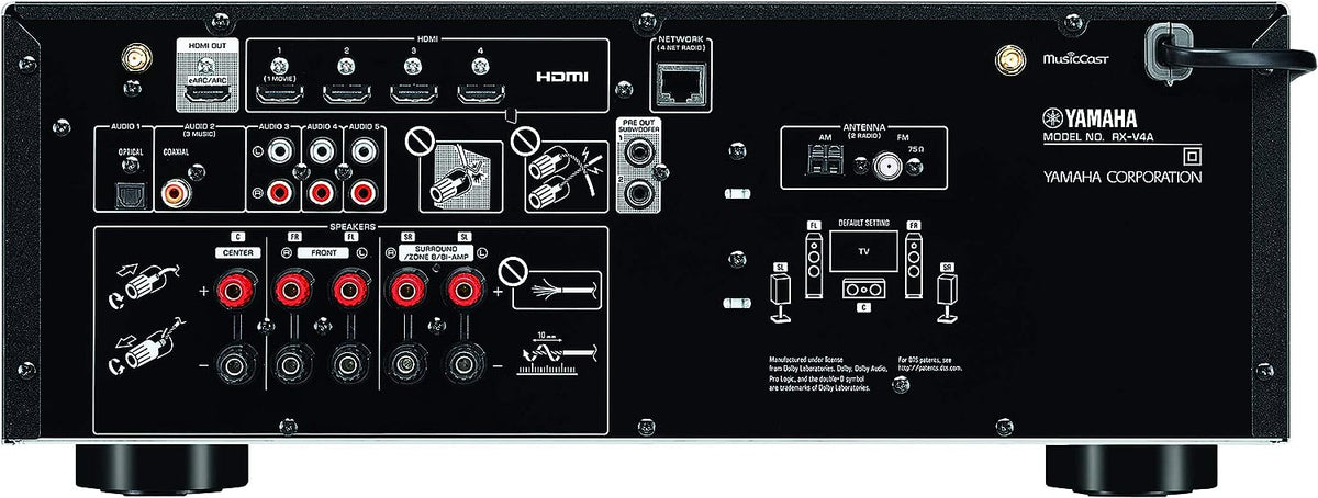 Yamaha YHT-5960U Home Theater System with 8K HDMI and MusicCast - PuriLite