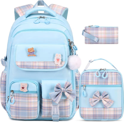 ACESAK Girls Backpack - 3PCS Backpack for Girls Cute School Backpacks for Girls Kindergarten - PuriLite
