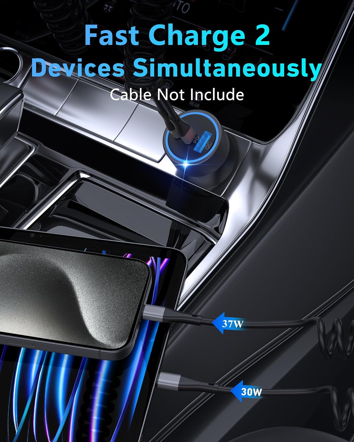 Purilite Select 67W USB C Car Charger Adapter - PuriLite
