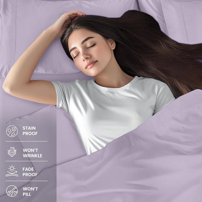 Utopia Bedding Queen Bed Sheet Set - 4 Piece Bedding - Soft Brushed Microfiber Fabric - Shrinkage & Fade Resistant - Easy Care (White) - PuriLite