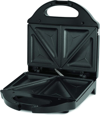 Salton Belgian Waffle Maker | Non-Stick Surface | 2 Waffles in Under 3 Minutes | Compact Upright Storage | Cool-Touch Handles | Recipe Book Included | Perfect for Breakfast & More | Black | WM1075BK - PuriLite