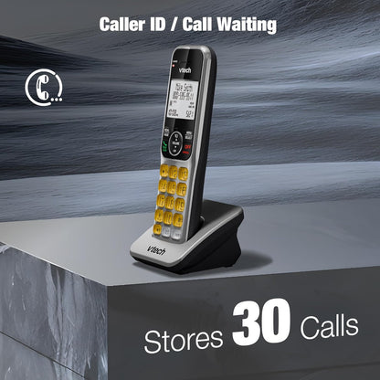 VTech DECT 6.0 1-Handset Corded/Cordless Phone for Home with Answering Machine, Call Blocking, Caller ID, Large Backlit Display, Duplex Speakerphone, Intercom, Landline Line-Power: VG208 - PuriLite