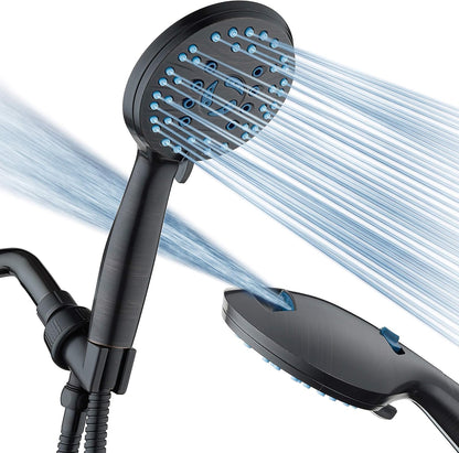 Purilite Select 8-Setting Handheld Shower Head – High Pressure, Self-Cleaning, Total Shower Hygiene System - PuriLite