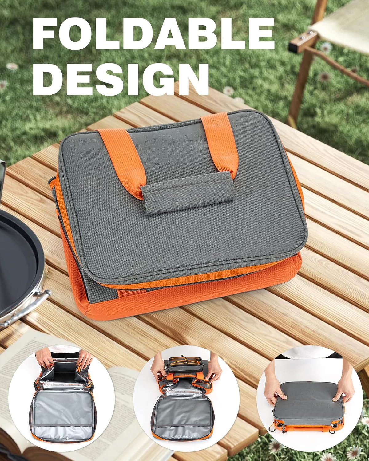 Fitense Soft Cooler Bag Insulated 50 Cans/33L, 27 Cans/20L Camping Cooler 4-Layer Leakproof, Collapsible Portable Lunch Cooler for Beach, Travel, Picnic, Grocery, Kayaking - PuriLite