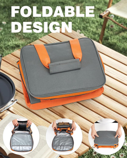 Fitense Soft Cooler Bag Insulated 50 Cans/33L, 27 Cans/20L Camping Cooler 4-Layer Leakproof, Collapsible Portable Lunch Cooler for Beach, Travel, Picnic, Grocery, Kayaking - PuriLite