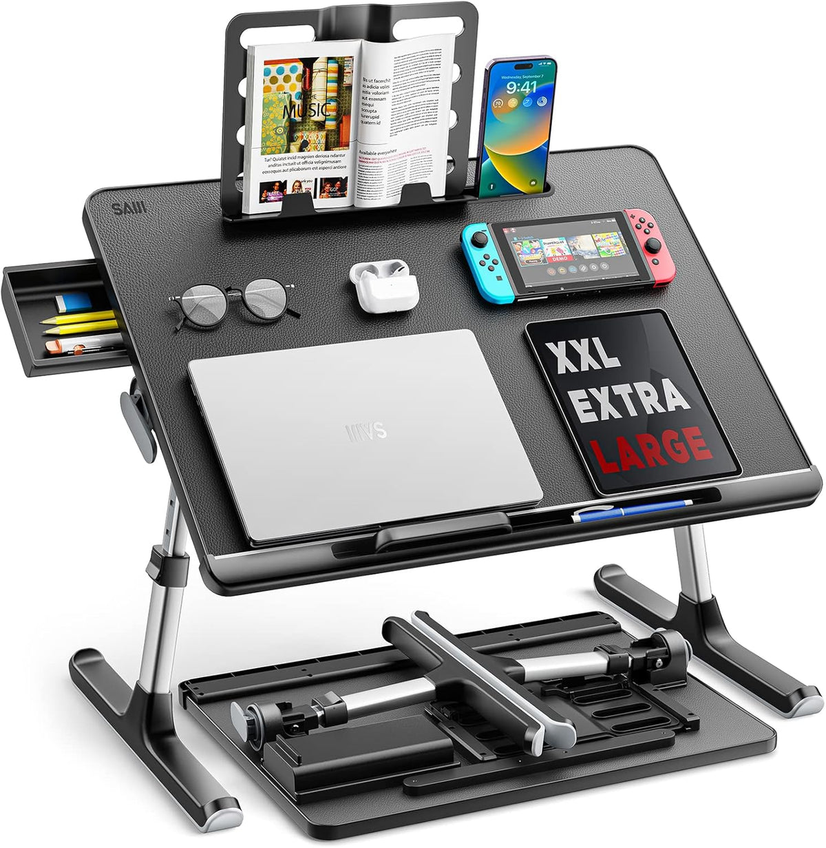 Purilite Select Adjustable Laptop Bed Tray Desk - PuriLite