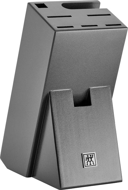 ZWILLING Twin Chef 9Piece Knife Block Set - Corrosion Resistant, Ice-Hardened Ultra Sharp Blades Graphite-Grey, Professional Knife Set, Durable, Dishwasher Safe - PuriLite
