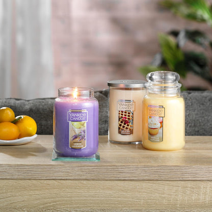 Yankee Candle Scented Candle, Sage & Citrus, Original Large Jar Candle, 110-150 Hours of Burn Time, 22 oz. - PuriLite