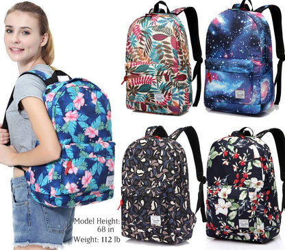 VASCHY Lightweight School Backpack for Women with Sleeve for 14" Laptop - PuriLite
