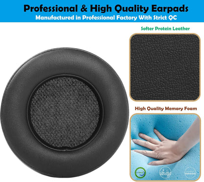 DowiTech Thickened Protein Lether Headphone Replacement Ear Pads Cushions Headset Earpads Compatible with Corsair Virtuoso RGB Wireless SE Gaming Headset - PuriLite