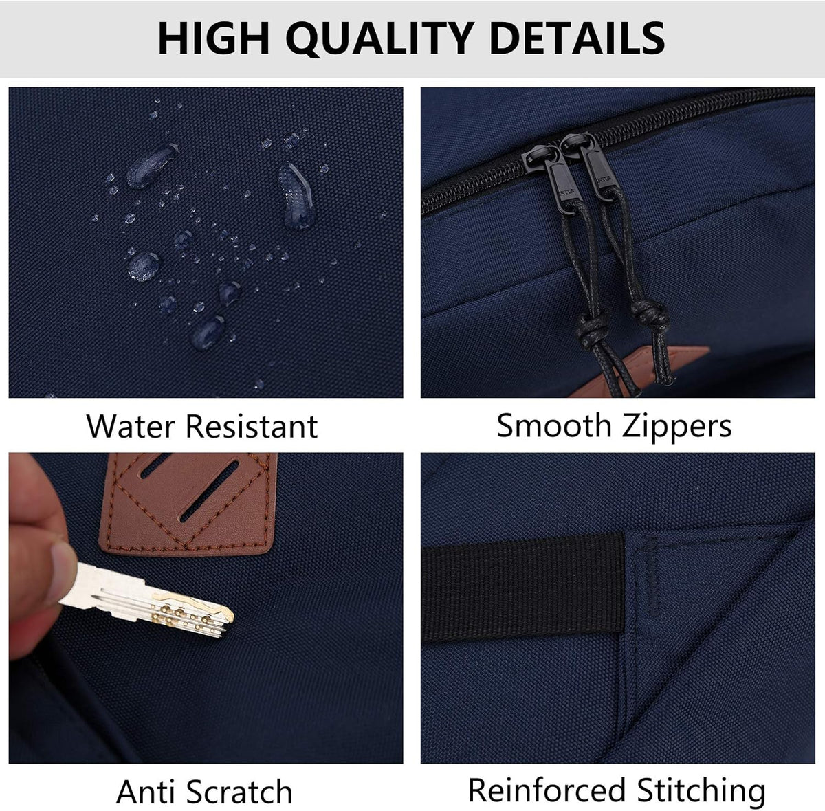 School Backpack for Kids,Lightweight Water Resistant Work Travel Backpack for Women Men Teens VONXURY - PuriLite