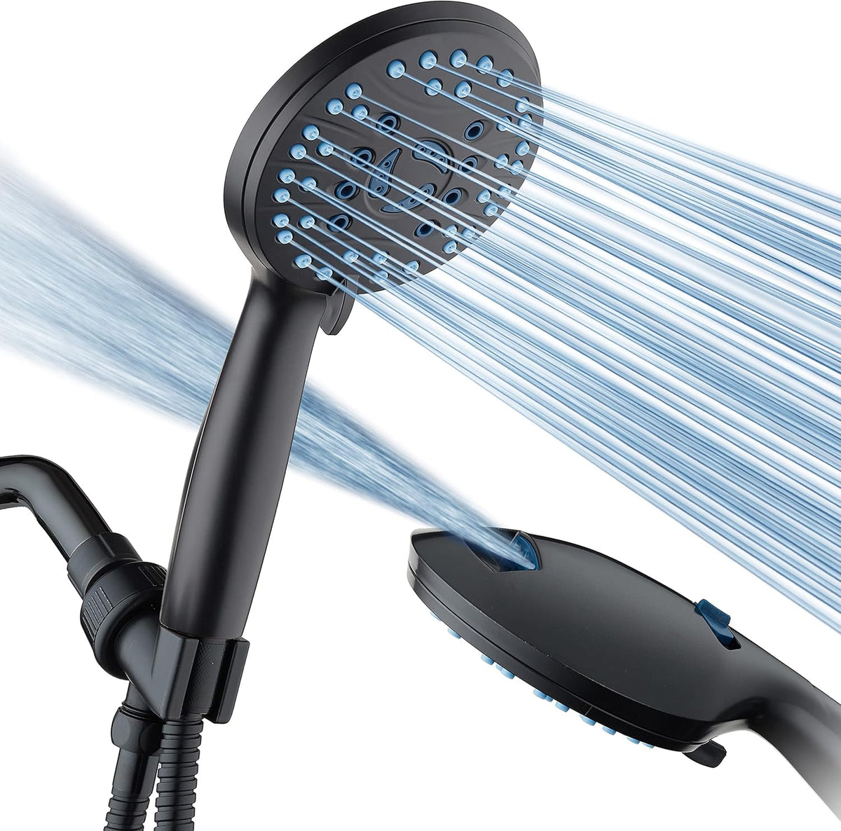 Purilite Select 8-Setting Handheld Shower Head – High Pressure, Self-Cleaning, Total Shower Hygiene System - PuriLite