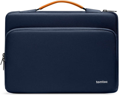 tomtoc 360 Protective Laptop Carrying Case for 16-inch New MacBook Pro M4/M3/M2/M1 Pro/Max 2024-2019, Water-Resistant Laptop Bag Sleeve with Accessory Pocket for The New Razer Blade 15 - PuriLite