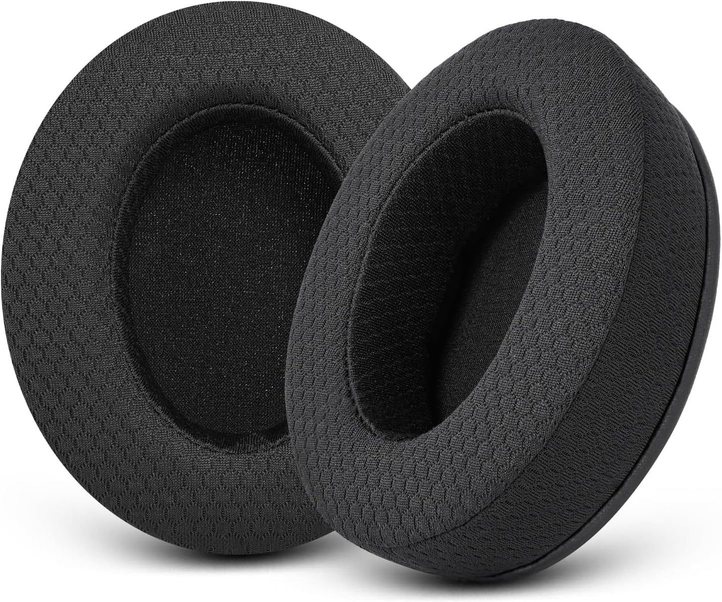 Upgraded Replacement Earpads Cushions for HyperX Cloud/Alpha, for Turtle Beach Stealth 400/600, for Audio Technica M50X/M40X&More, Ear Pads with Breathable Mesh Fabric/Added Thickness - PuriLite