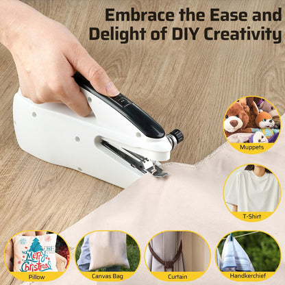 Handheld Sewing Machine, Dual Speed Hand Held Sewing Machine, Sewing Mini Portable Machine for Beginners, Adults, DIY, Home, Travel-G3 - PuriLite