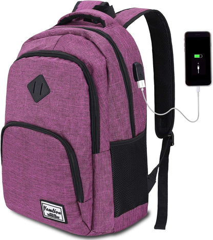 Backpack for Teen Girls,Boys School Backpack for Women with USB,College Backpack,Big Flower - PuriLite