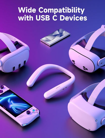 JSAUX Battery Pack for Meta Quest 3S/3/2, 10000mAh PD Fast Charger Battery Pack (Extra 4-6 H Playtime), VR Extend Power Accessories, Compatible with Oculus Quest 3/2/3S/Pro - PuriLite