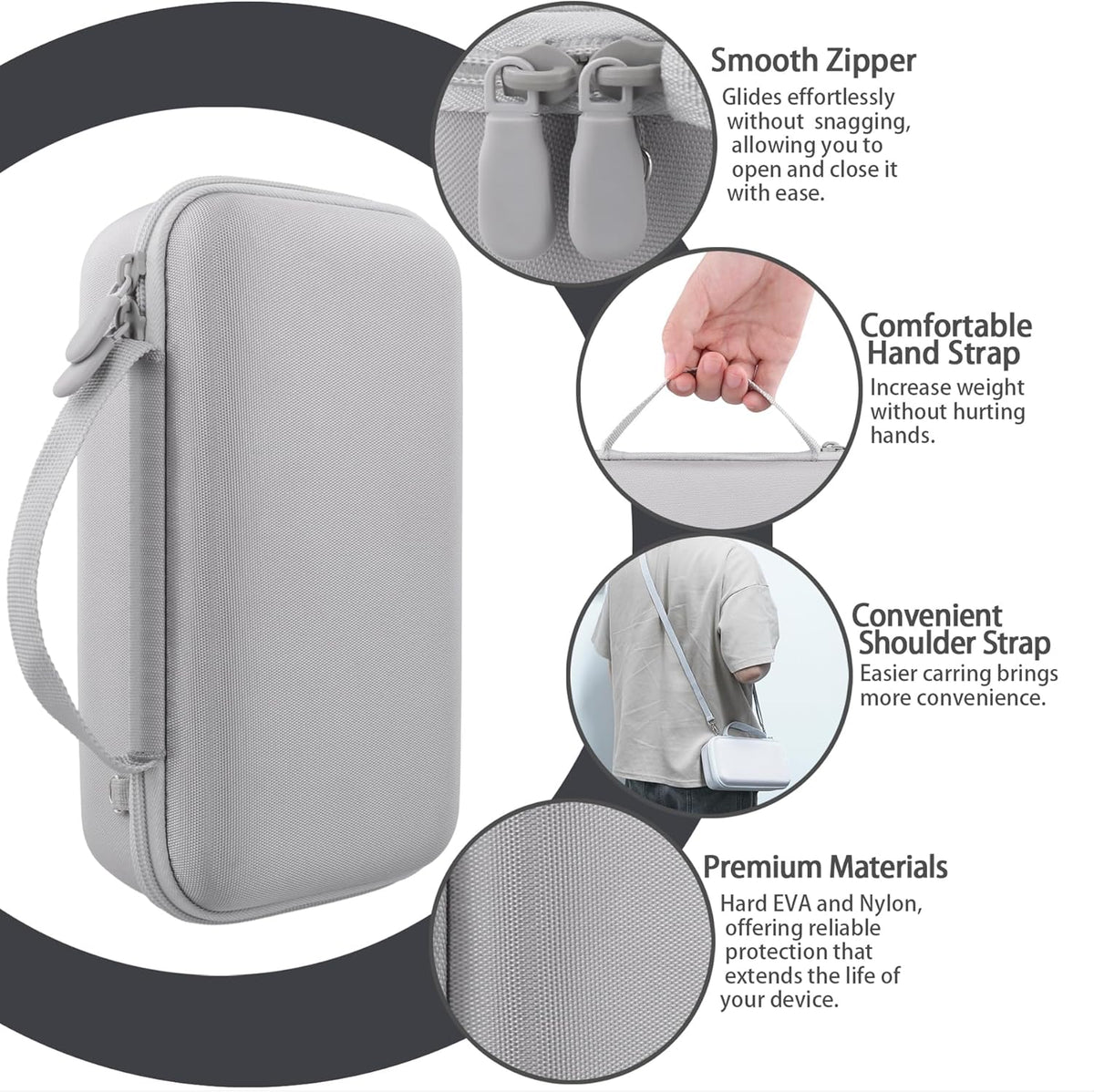 Bose SoundLink Home Bluetooth Speaker Hard Protective Case, Portable Travel Case Replacement (Silver White Case) - co2CREA - PuriLite