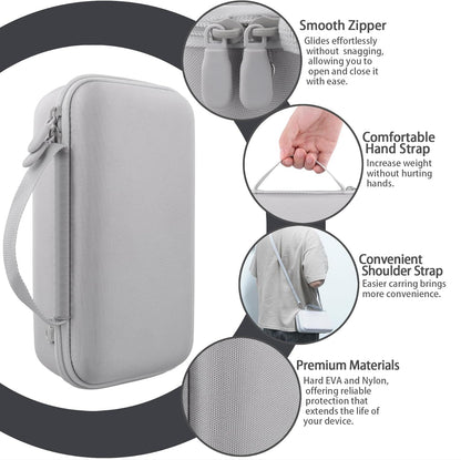 Bose SoundLink Home Bluetooth Speaker Hard Protective Case, Portable Travel Case Replacement (Silver White Case) - co2CREA - PuriLite
