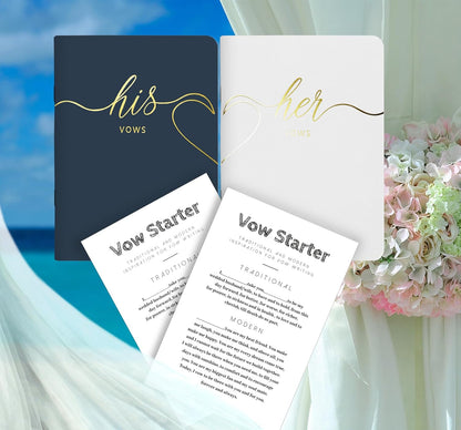 LSSH GmbH Vow Books - His and Hers Wedding Essentials, 28 Pages, 5.5" X 4" (Dark Green & Sage) - PuriLite