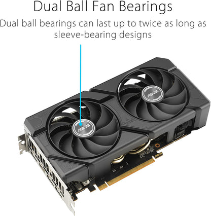 ASUS Prime Radeon™ RX 9060 XT 16GB GDDR6 OC Edition Graphics Card (PCIe 5.0, HDMI/DP 2.1, 2.5-Slot Design, axial-tech Fans, Dual Ball Fan Bearings, Dual BIOS, ASUS GPU Guard) - PuriLite