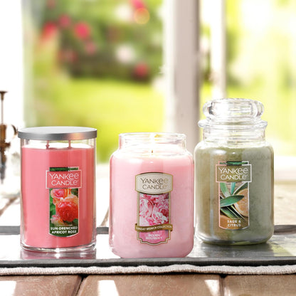 Yankee Candle Scented Candle, Sage & Citrus, Original Large Jar Candle, 110-150 Hours of Burn Time, 22 oz. - PuriLite
