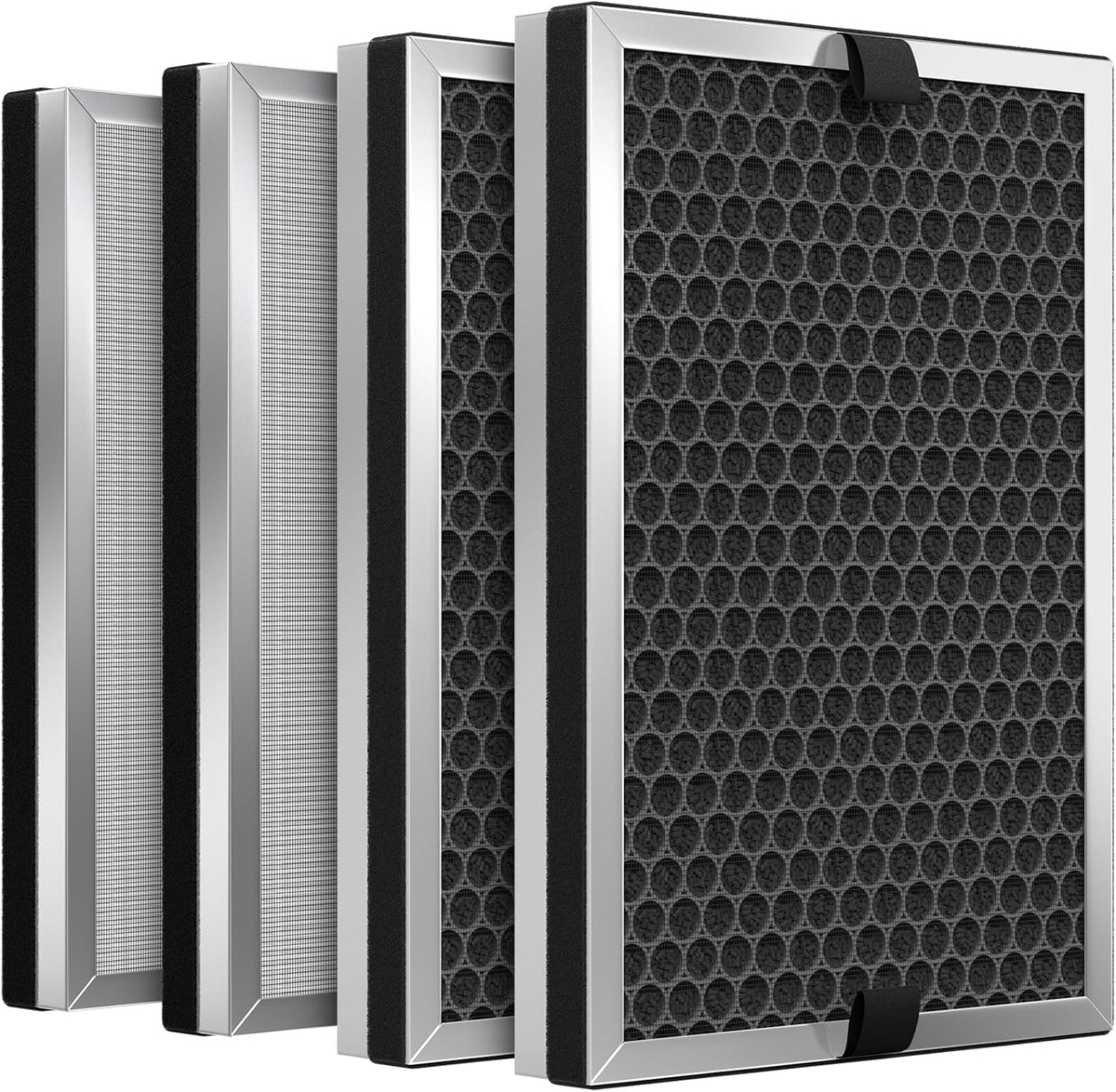 SAKEGDY 4-Pack JF260 Replacement Filters - True HEPA and Honeycomb Activated Carbon | Compatible with Jafanda JF260/JF260S, DeedMo AP-1273
