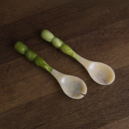 Beatriz Ball RESIN Rio Bubble Salad Servers (Green) - PuriLite