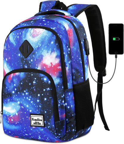 Backpack for Teen Girls,Boys School Backpack for Women with USB,College Backpack,Big Flower - PuriLite