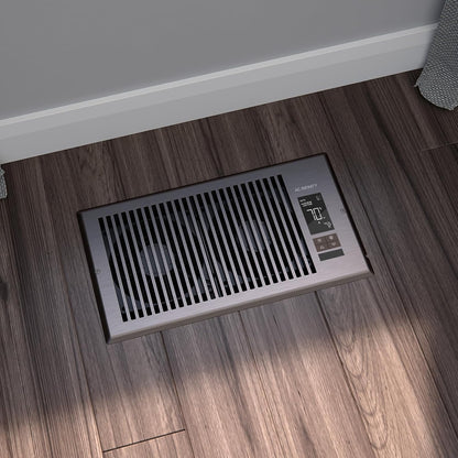 Register Booster Fan | Smart HVAC Floor Vent Booster Fan with Thermostat Control, Bluetooth App, Remote Control, Quiet 10-Speed Air Vent Booster for 4 x 10 Inch & 4 x 12 Inch Register Openings