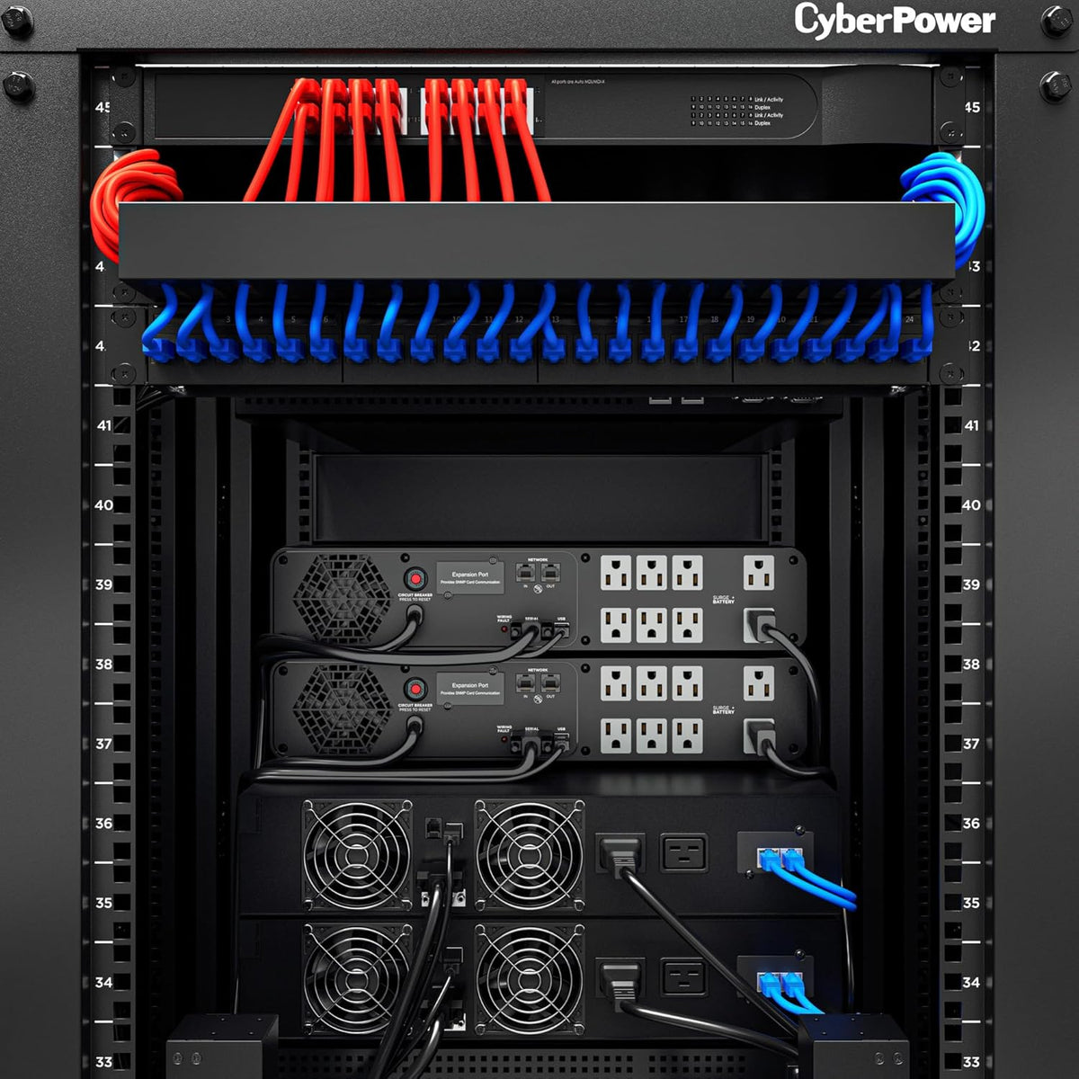 CyberPower CP1500PFCLCD PFC Sinewave UPS System, 1500VA/1000W, 12 Outlets, AVR, Mini Tower, Black - PuriLite