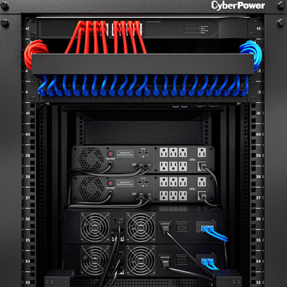 CyberPower CP1500PFCLCD PFC Sinewave UPS System, 1500VA/1000W, 12 Outlets, AVR, Mini Tower, Black - PuriLite