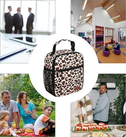 Lunch Box for Men Women Adults Small Lunch Bag for Office Work Picnic - Reusable Portable Lunchbox, Black - PuriLite