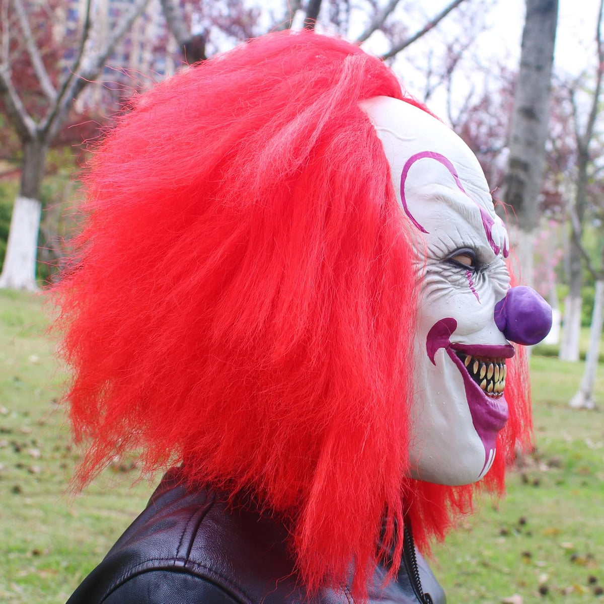 Quligeta Scary Evil Killer Joker Clown Latex Mask Halloween Horror Cosplay Costume Prop For Adults - PuriLite