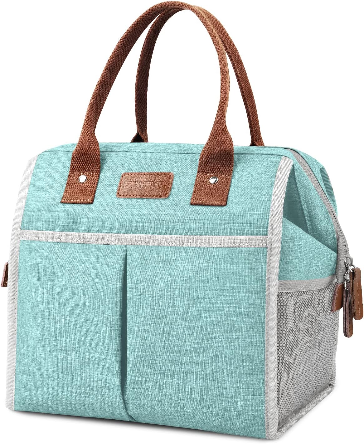 Lunch Bag for Women & Men, Insulated Lunch Box Cooler Tote Bags, Adult Reusable Lunch Boxes with Water Resistant for Work, Travel and Picnic (Grey) - PuriLite