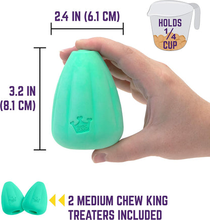 Chew King Premium Treat Dog Toy, L, Extremely Durable Natural Rubber Toy, Pack of 2 - PuriLite