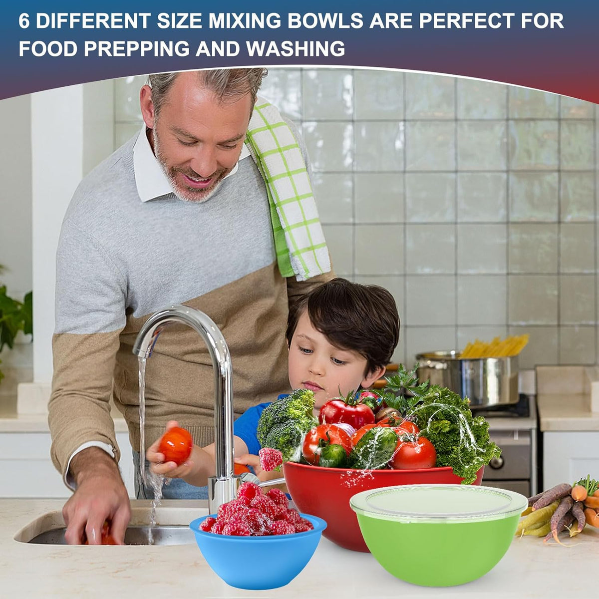 Purilite Select Plastic Mixing Bowl Set - PuriLite