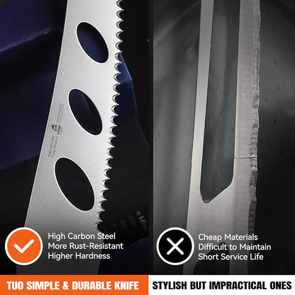 TUO Boning Knife - Razor Sharp Fillet Knife - High Carbon German Stainless Steel Kitchen Cutlery - Pakkawood Handle - Luxurious Gift Box Included - 7 inch - Fiery Phoenix Series - PuriLite