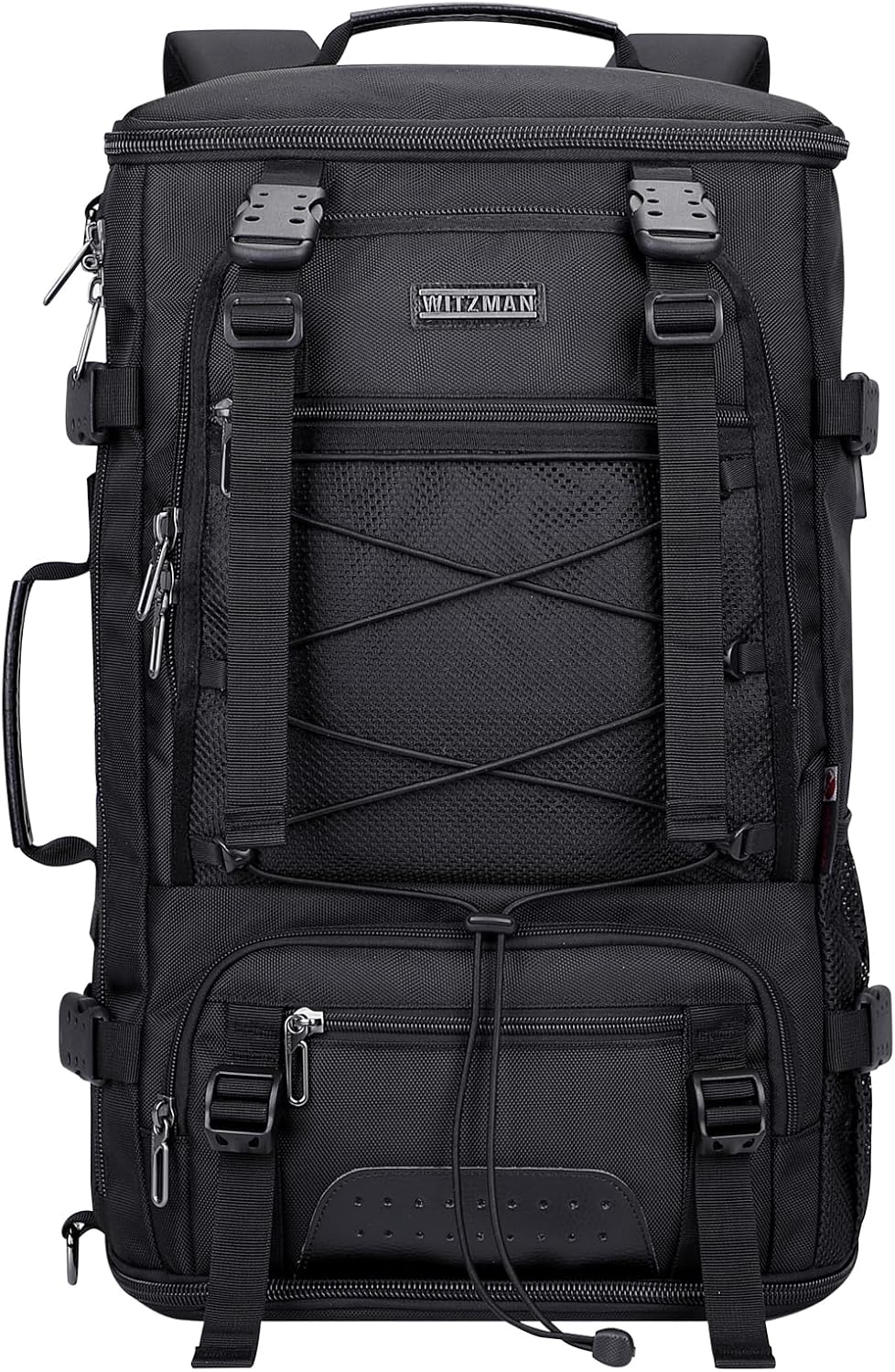 WITZMAN Travel Backpack for Men Large Carry on Backpack Convertible 3 in 1 Bags with Shoe Compartment Fit 17 Inch Laptop(B689 Silvery Grey) - PuriLite