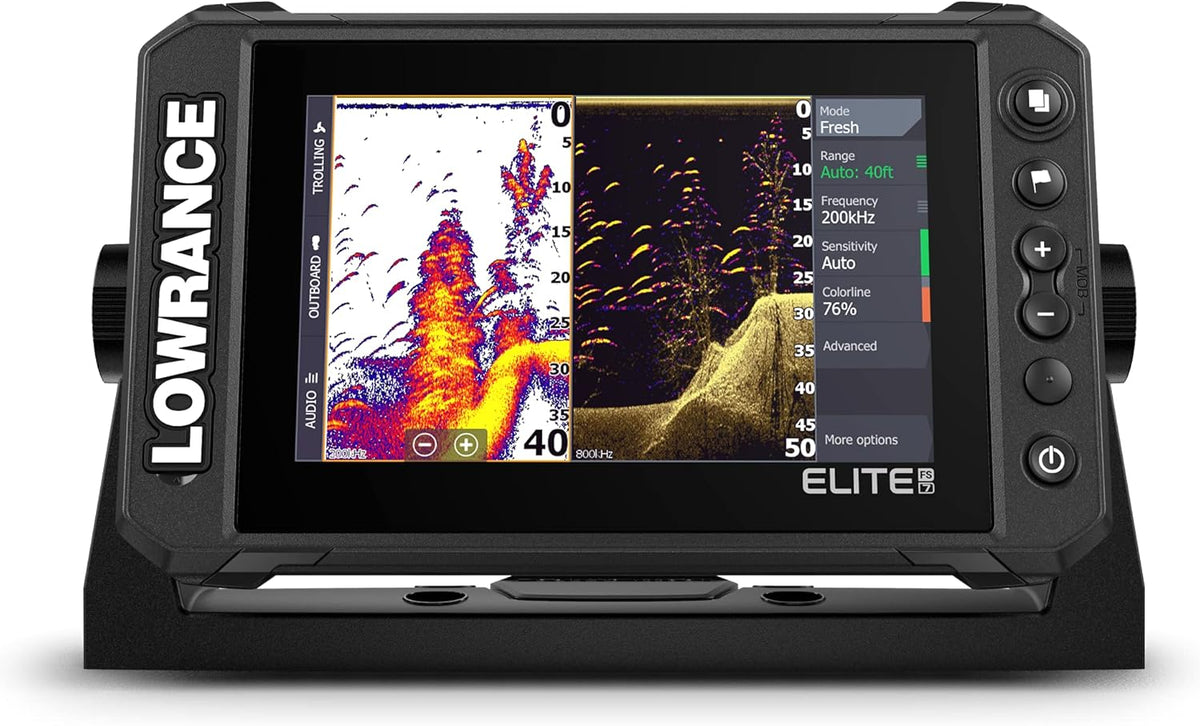 Lowrance Elite FS 7 Fish Finder with HDI Transducer, Preloaded C-MAP Contour+ Charts - PuriLite