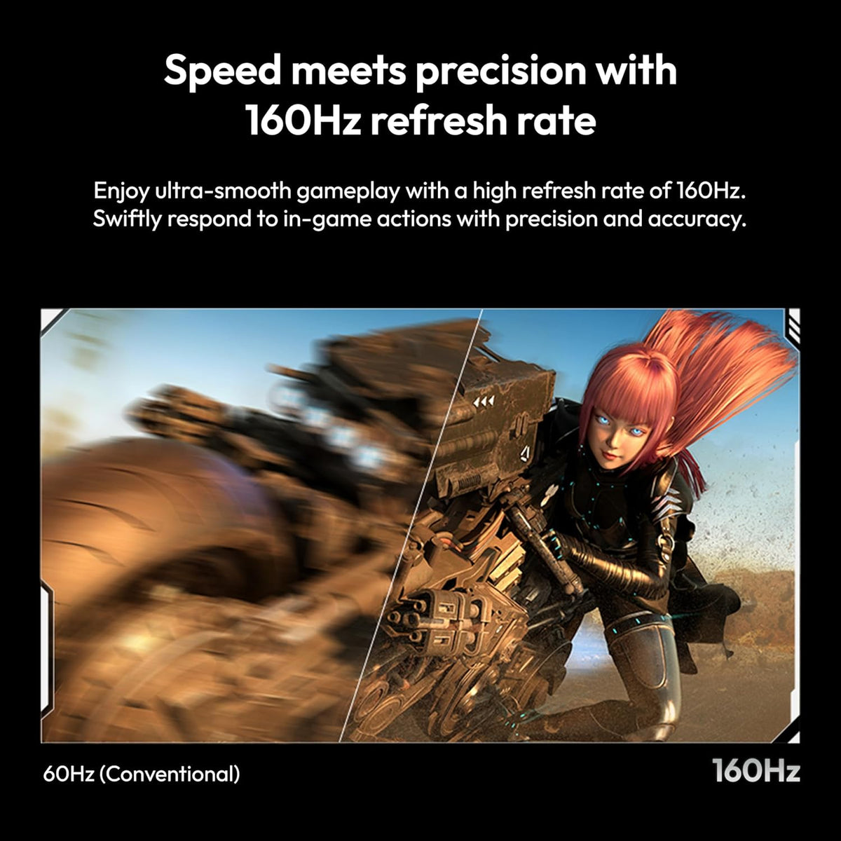 Pixio PX248 Wave 24 inch 200Hz Refresh Rate FHD 1080p Resolution Fast IPS Panel 1ms GTG Response Time Adaptive Sync Gaming Monitor with Adaptive Sync - PuriLite