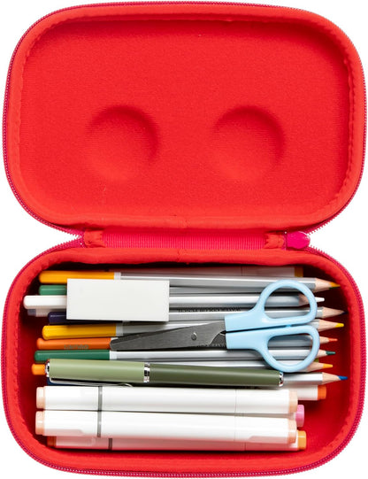 ZIPIT Beast Pencil Box for Kids | Pencil Case for School | Organizer Pencil Bag | Large Capacity Pencil Pouch (Red) - PuriLite
