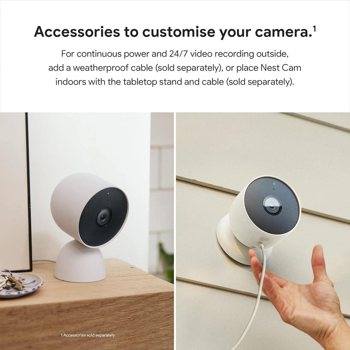 Google Nest Security Cam (Wired) - 2nd Generation - Snow - PuriLite