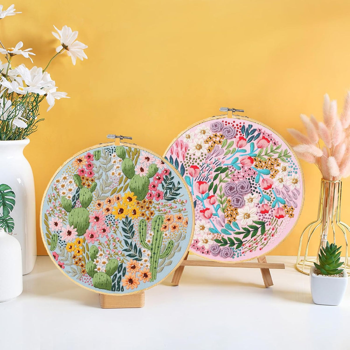 Purilite Select 3-Sets Flower Embroidery Kit - PuriLite